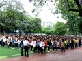 內江一中舉行地震減災應急疏散演練