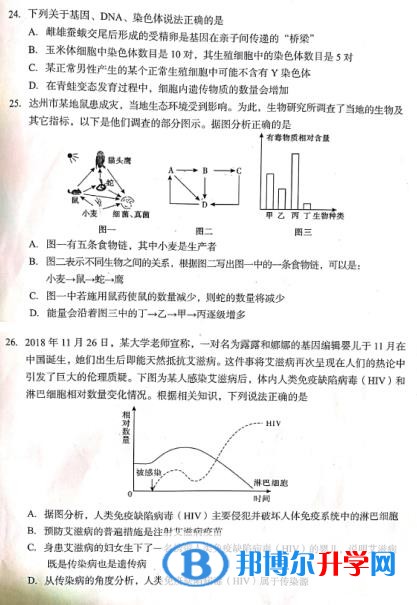 2020年達州中考試題