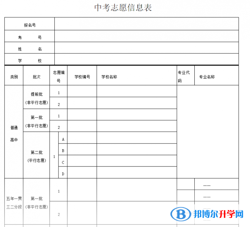 雅安2022年中考志愿填報(bào)網(wǎng)址