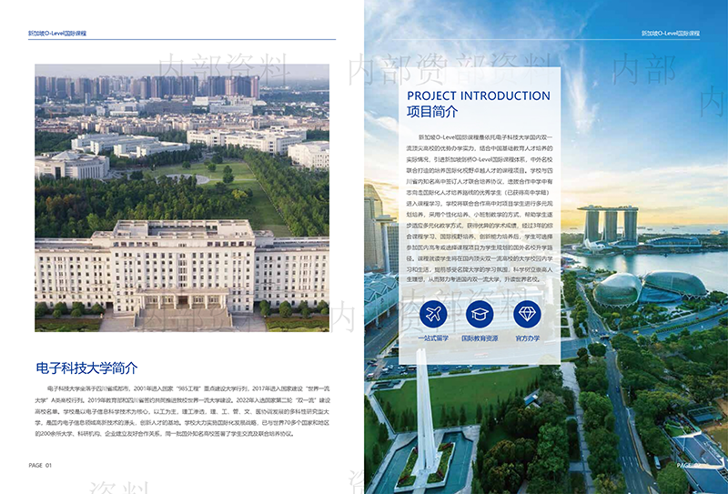 電子科技大學(xué)新加坡O-Level國際課程2024年招生簡章