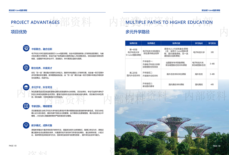 電子科技大學(xué)新加坡O-Level國際課程2024年招生簡章